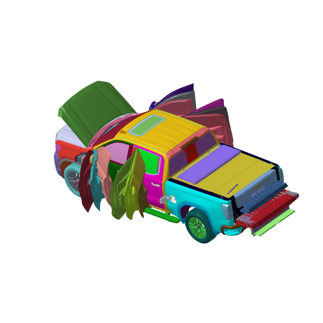 GMC Sierra Denali 1500 4WD Crew Cab 3D Model – High Detail Scan, STL - View 6