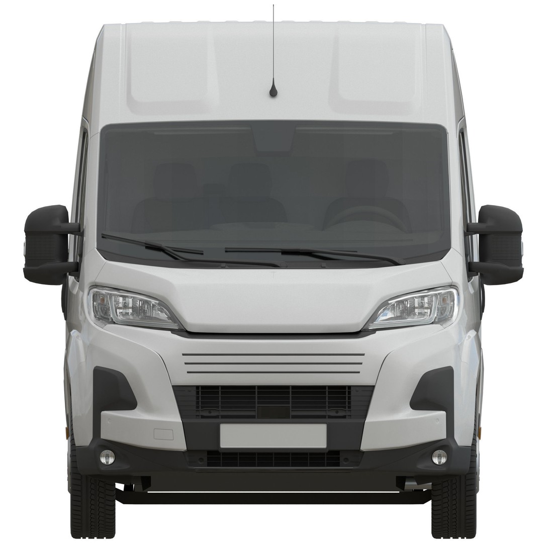 Global Commercial Van 3D Model – Detailed Light Commercial Vehicle, FBX, OBJ - View 10