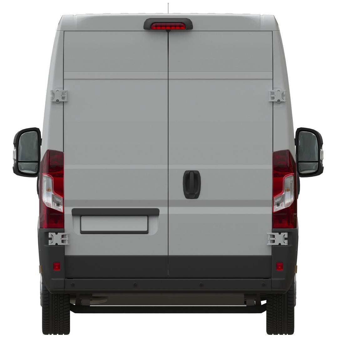 Global Commercial Van 3D Model – Detailed Light Commercial Vehicle, FBX, OBJ - View 11