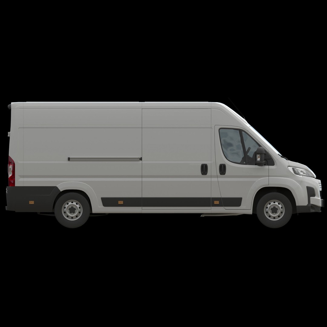 Global Commercial Van 3D Model – Detailed Light Commercial Vehicle, FBX, OBJ - View 12