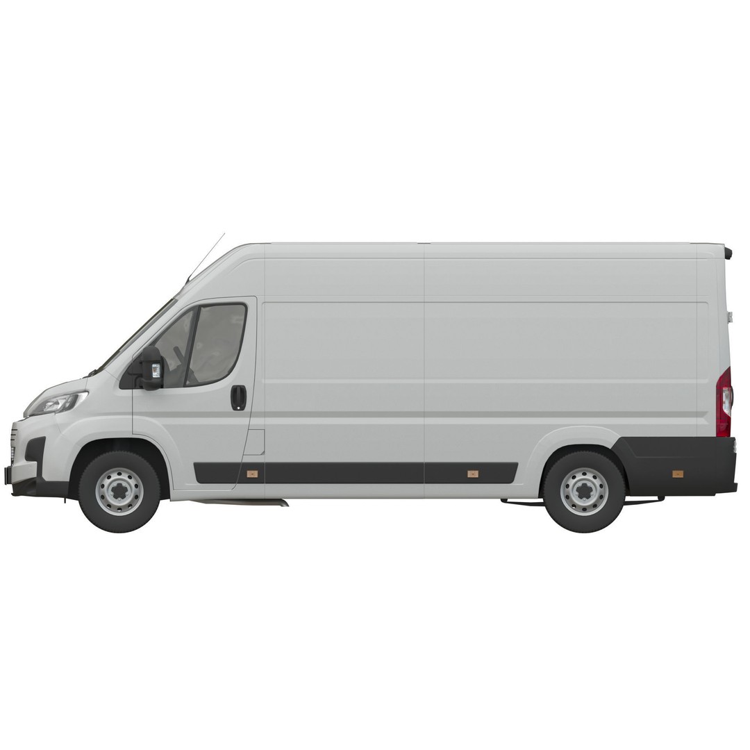 Global Commercial Van 3D Model – Detailed Light Commercial Vehicle, FBX, OBJ - View 13