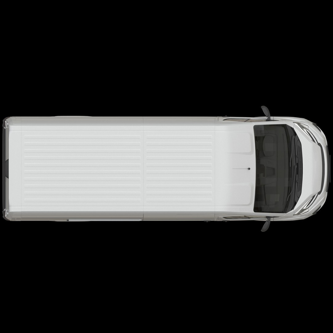 Global Commercial Van 3D Model – Detailed Light Commercial Vehicle, FBX, OBJ - View 14