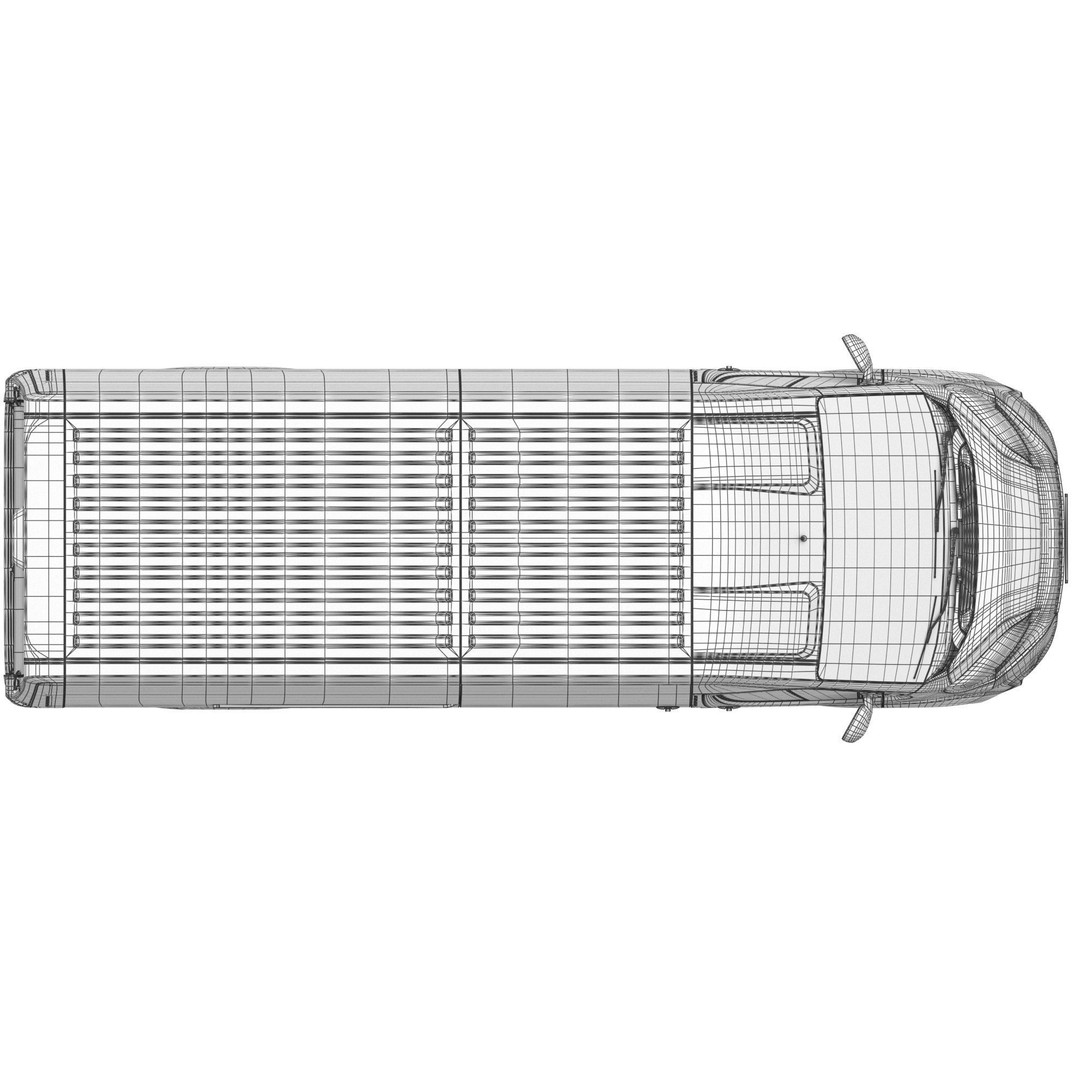 Global Commercial Van 3D Model – Detailed Light Commercial Vehicle, FBX, OBJ - View 23