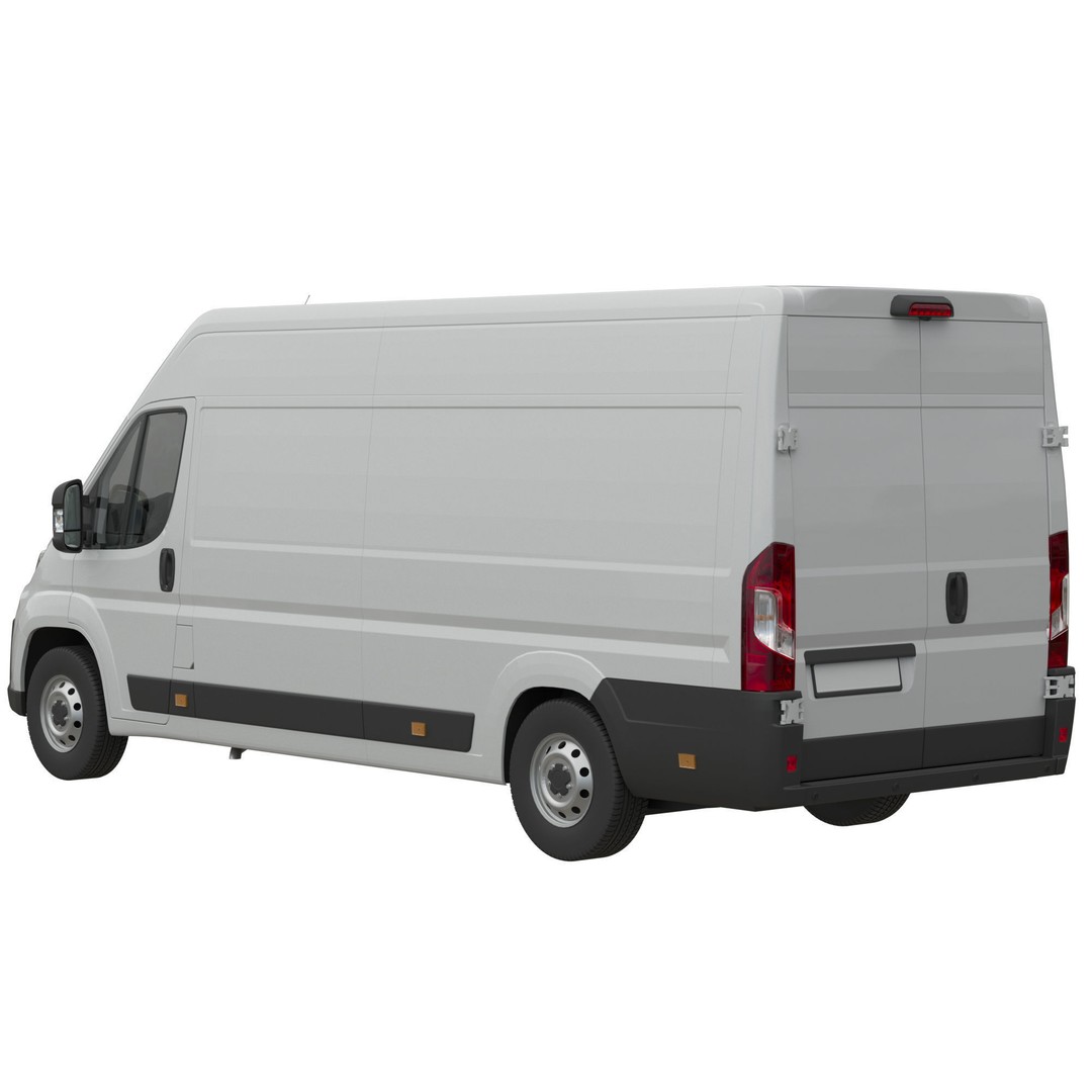 Global Commercial Van 3D Model – Detailed Light Commercial Vehicle, FBX, OBJ - View 5