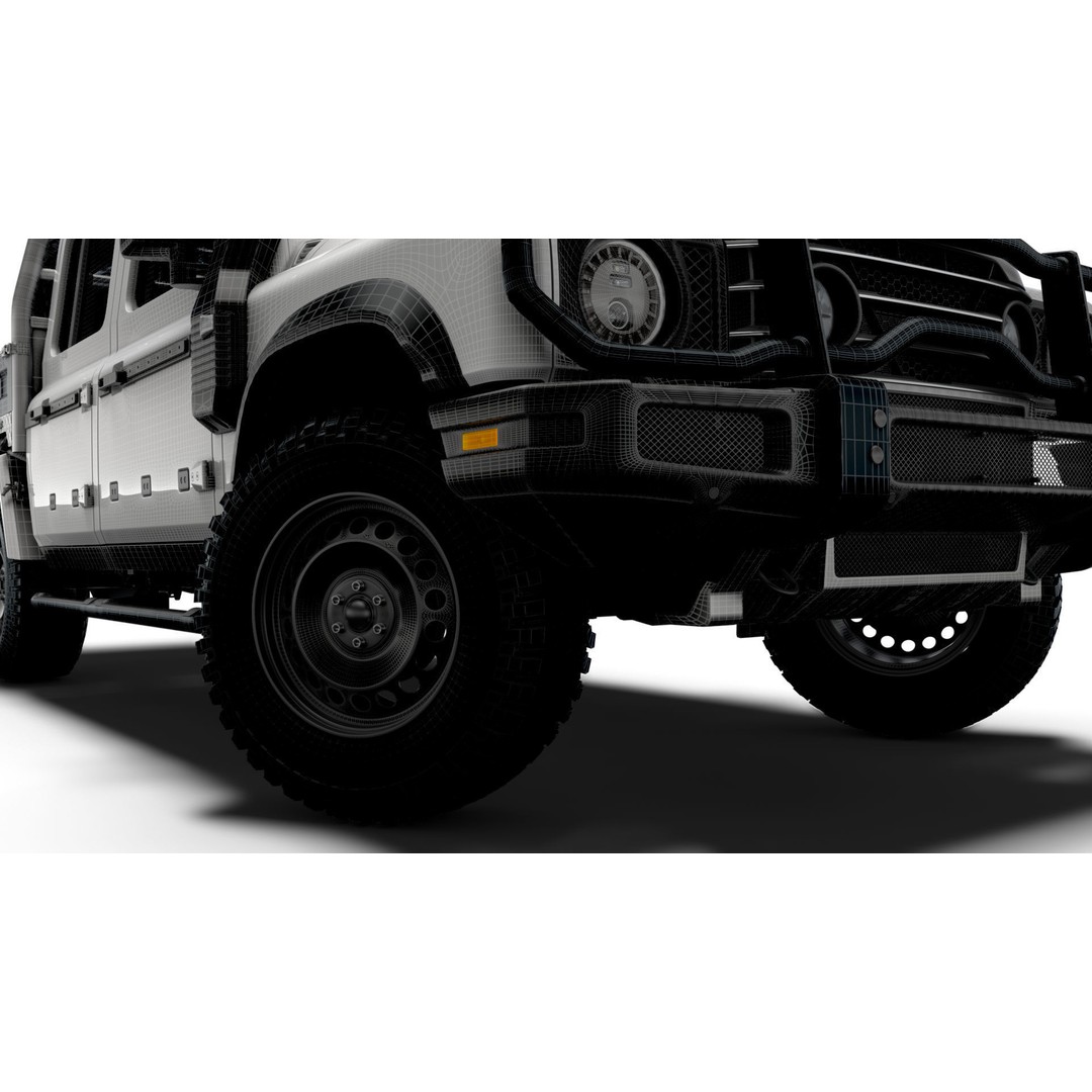 Ineos Grenadier Quartermaster 3D Model – High Poly Vehicle, FBX, OBJ - View 19