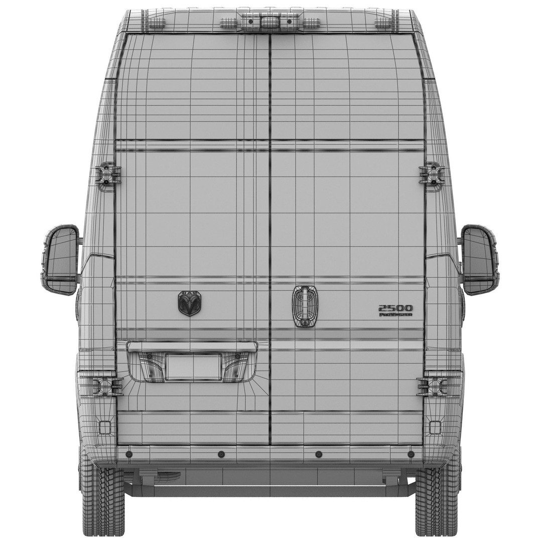 2024 Ram ProMaster L3H3 3D Model – Detailed Interior Cargo Van, FBX - View 19