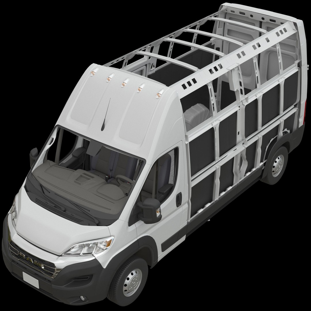 2024 Ram ProMaster L3H3 3D Model – Detailed Interior Cargo Van, FBX - View 23