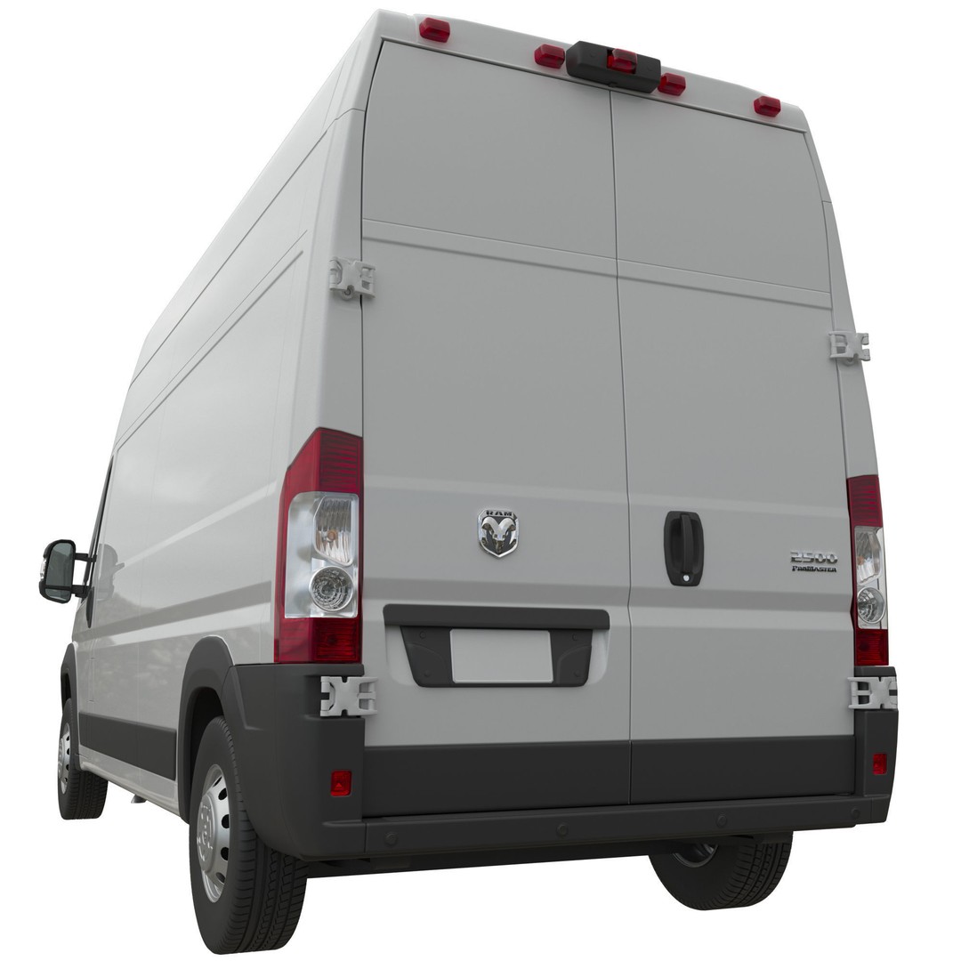 2024 Ram ProMaster L3H3 3D Model – Detailed Interior Cargo Van, FBX - View 5