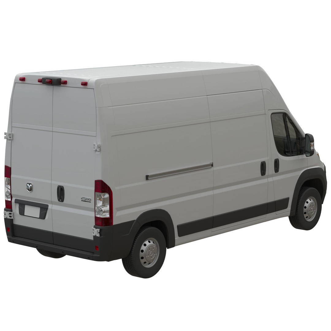 2024 Ram ProMaster L3H3 3D Model – Detailed Interior Cargo Van, FBX - View 6