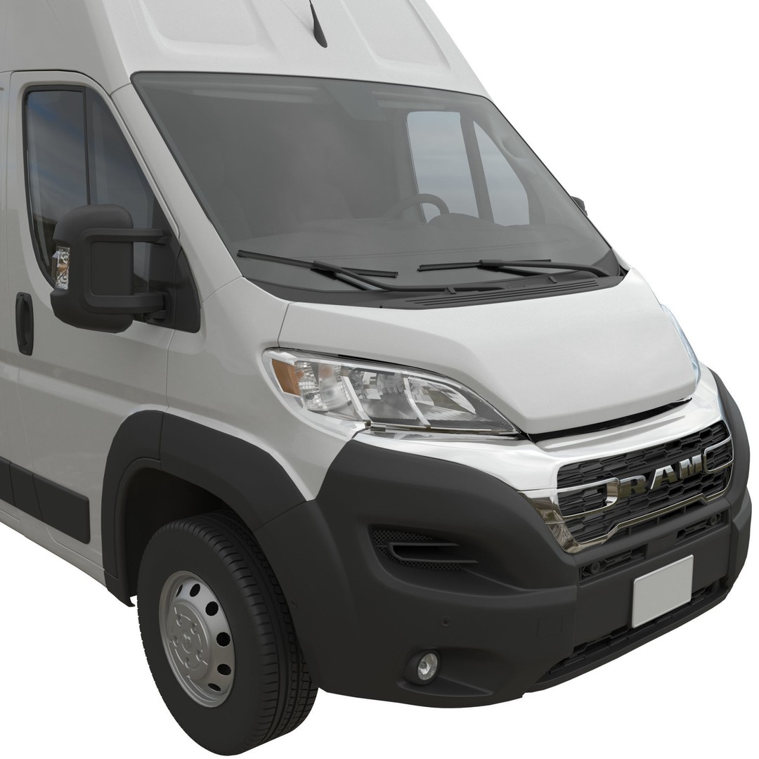 2024 Ram ProMaster L3H3 3D Model – Detailed Interior Cargo Van, FBX - View 7