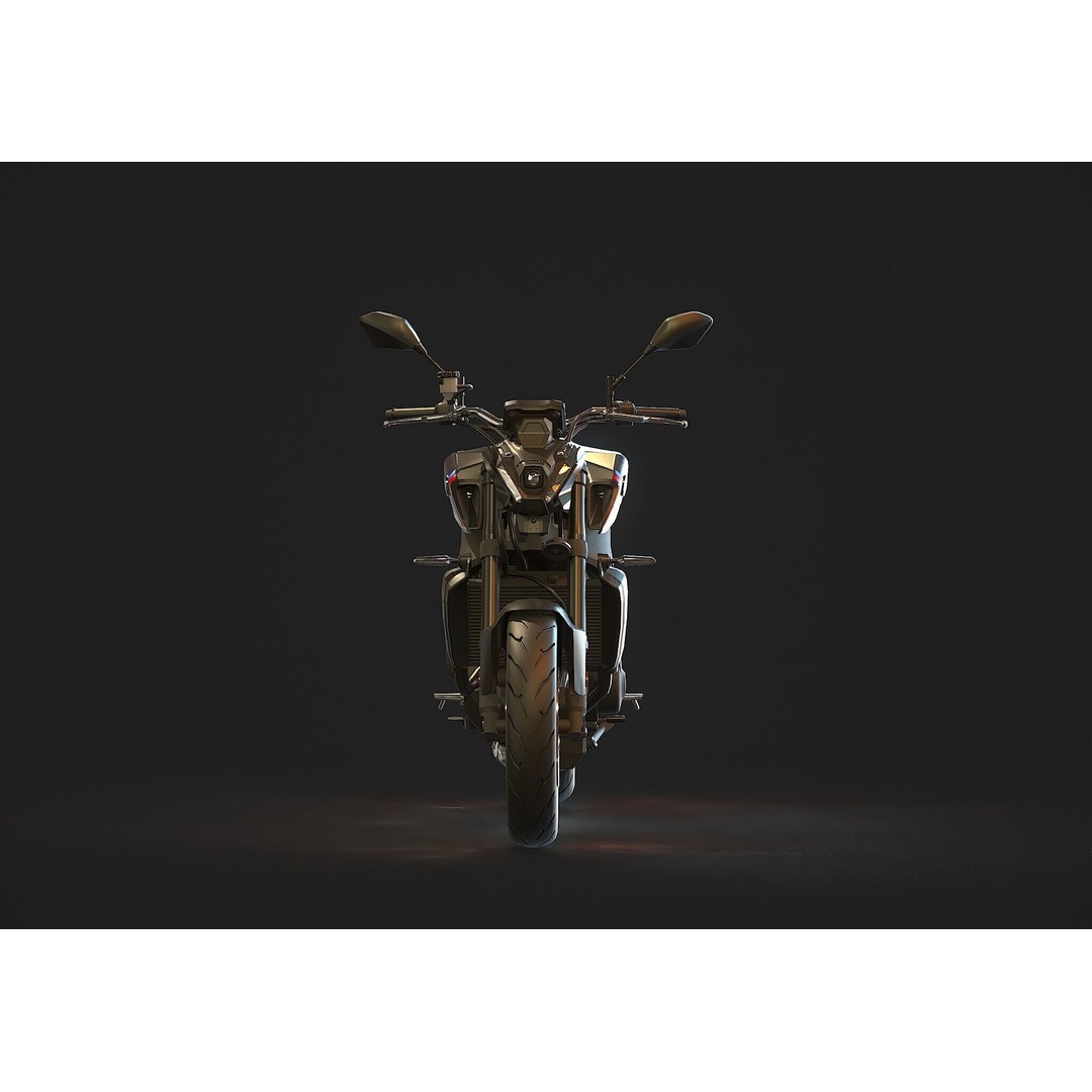 Yamaha MT 09 3D Model – Realistic Motorcycle Base Mesh, FBX - View 6