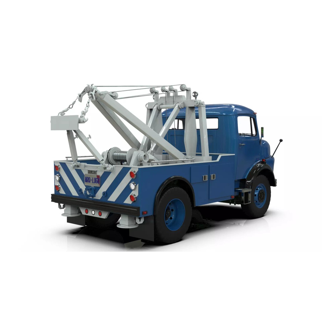 Mercedes-Benz LAK 710 4x4 Wrecker Truck 3D Model – Classic Utility Vehicle, Blender - View 16