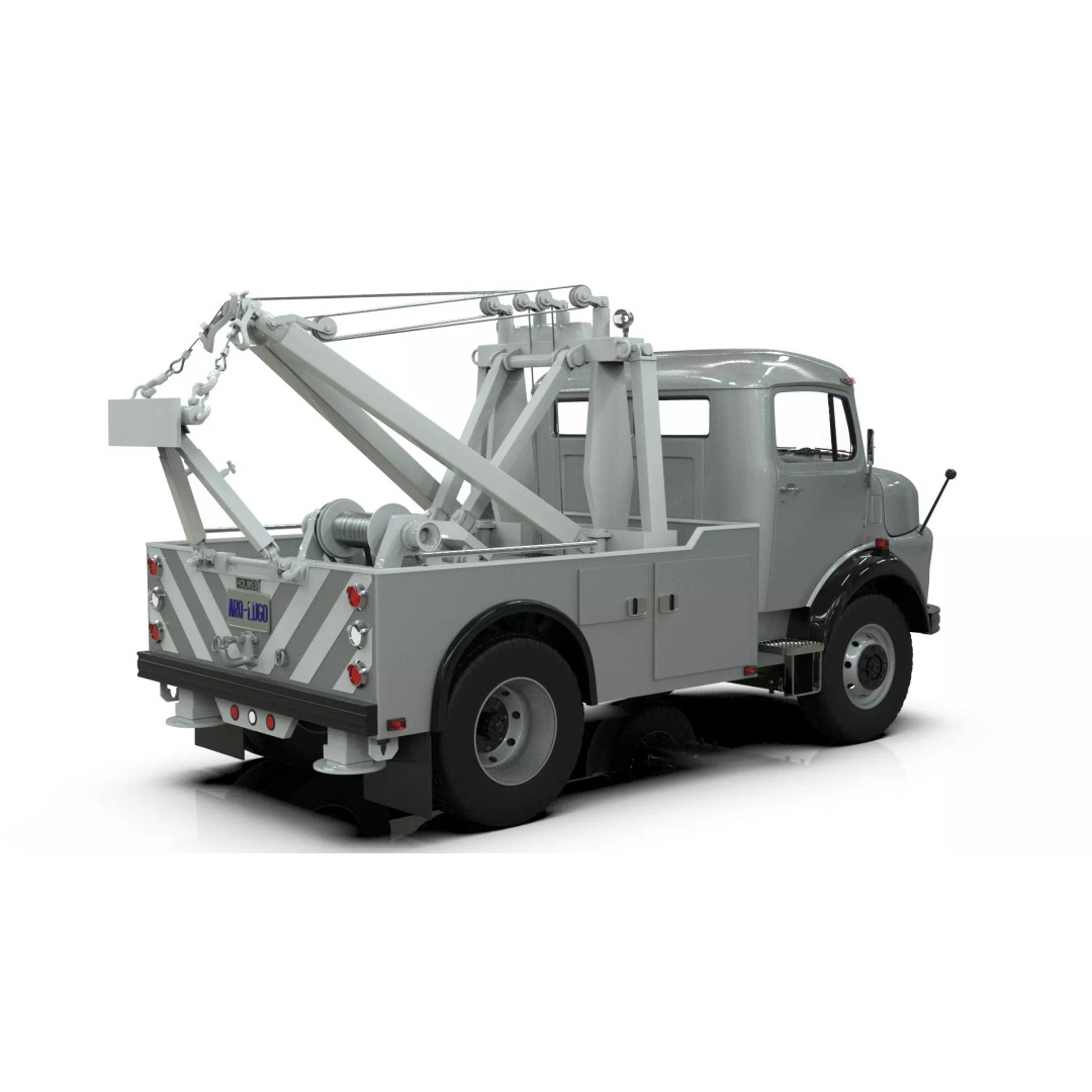 Mercedes-Benz LAK 710 4x4 Wrecker Truck 3D Model – Classic Utility Vehicle, Blender - View 20