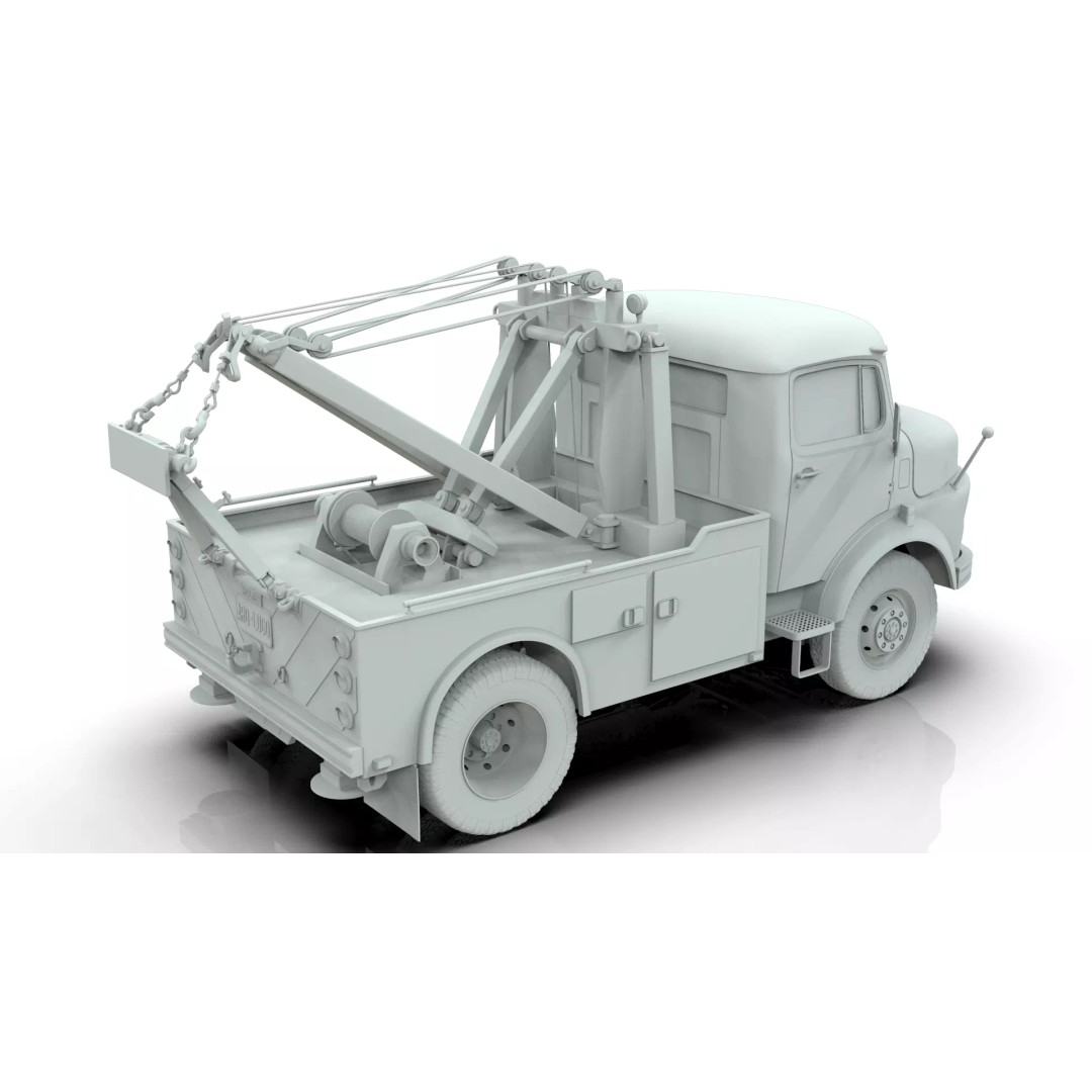 Mercedes-Benz LAK 710 4x4 Wrecker Truck 3D Model – Classic Utility Vehicle, Blender - View 23