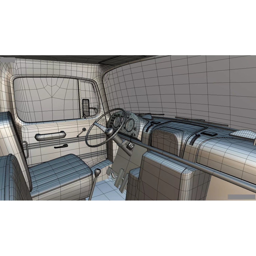 Mercedes-Benz LAK 710 4x4 Wrecker Truck 3D Model – Classic Utility Vehicle, Blender - View 27