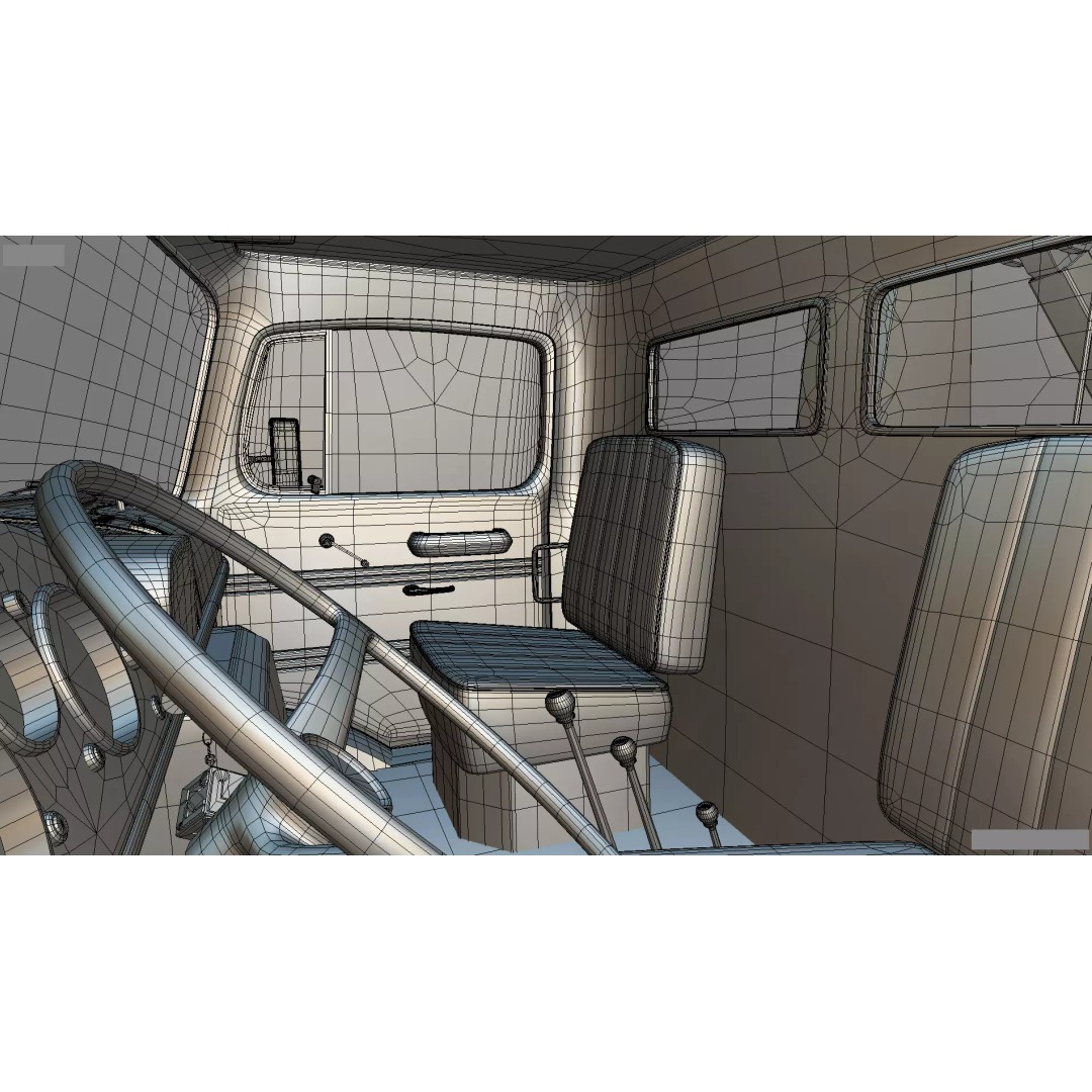 Mercedes-Benz LAK 710 4x4 Wrecker Truck 3D Model – Classic Utility Vehicle, Blender - View 29