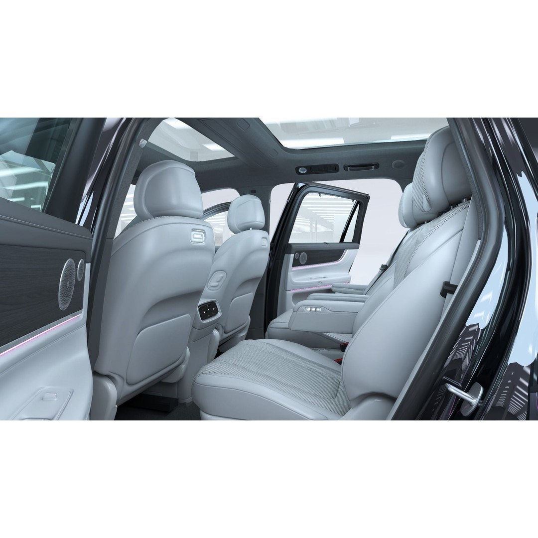 2024 Huawei HIMA Aito M9 Ultra 3D Model – Interior Rigged SUV, FBX, OBJ - View 14