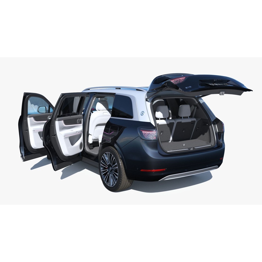 2024 Huawei HIMA Aito M9 Ultra 3D Model – Interior Rigged SUV, FBX, OBJ - View 16