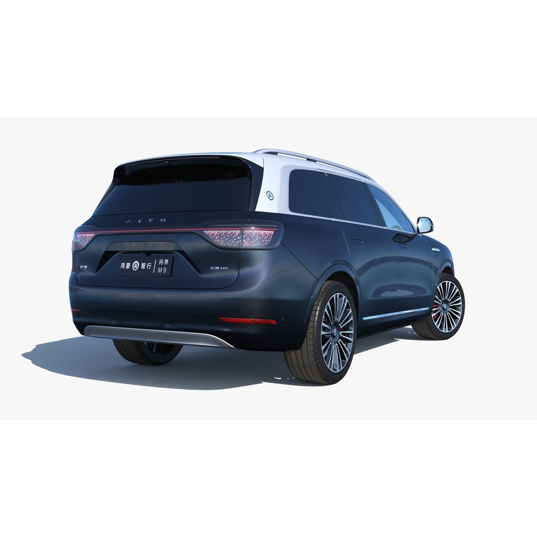 2024 Huawei HIMA Aito M9 Ultra 3D Model – Interior Rigged SUV, FBX, OBJ - View 19