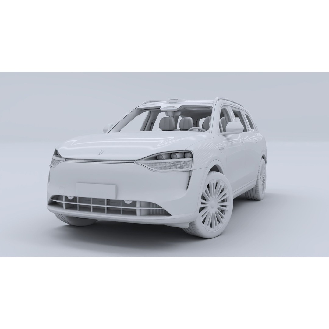 2024 Huawei HIMA Aito M9 Ultra 3D Model – Interior Rigged SUV, FBX, OBJ - View 20