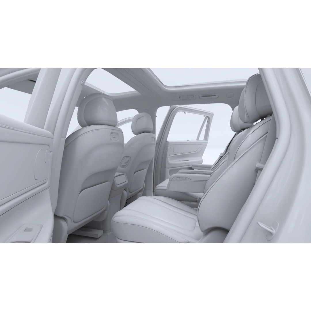 2024 Huawei HIMA Aito M9 Ultra 3D Model – Interior Rigged SUV, FBX, OBJ - View 26