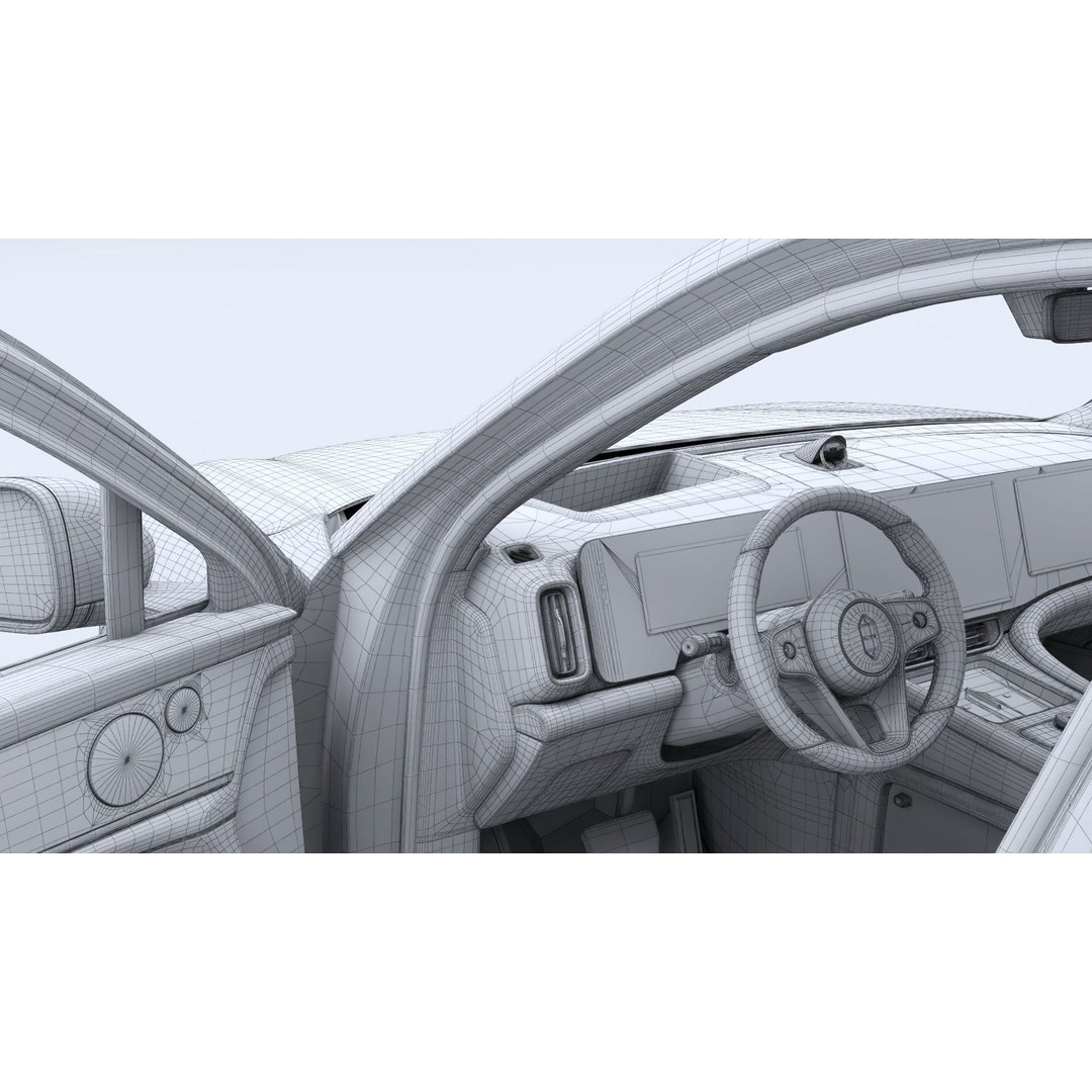 2024 Huawei HIMA Aito M9 Ultra 3D Model – Interior Rigged SUV, FBX, OBJ - View 33