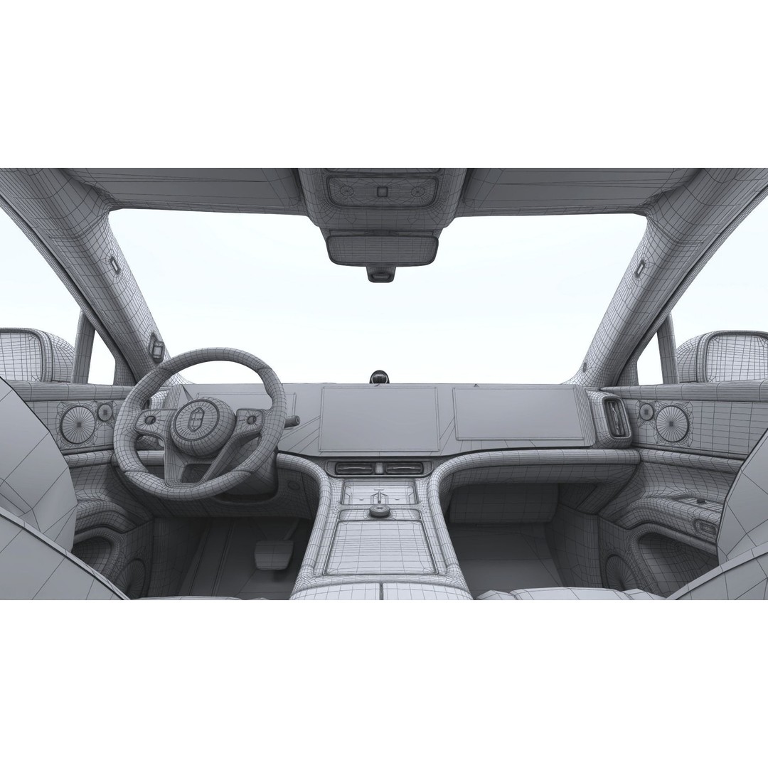 2024 Huawei HIMA Aito M9 Ultra 3D Model – Interior Rigged SUV, FBX, OBJ - View 34