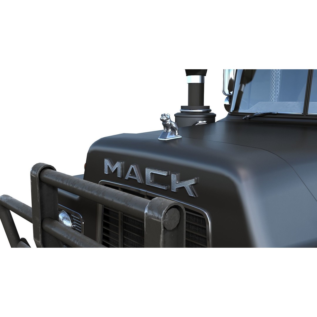 Vintage Heavy Wrecker 3D Model – Low Poly Game-Ready Truck, FBX - View 11