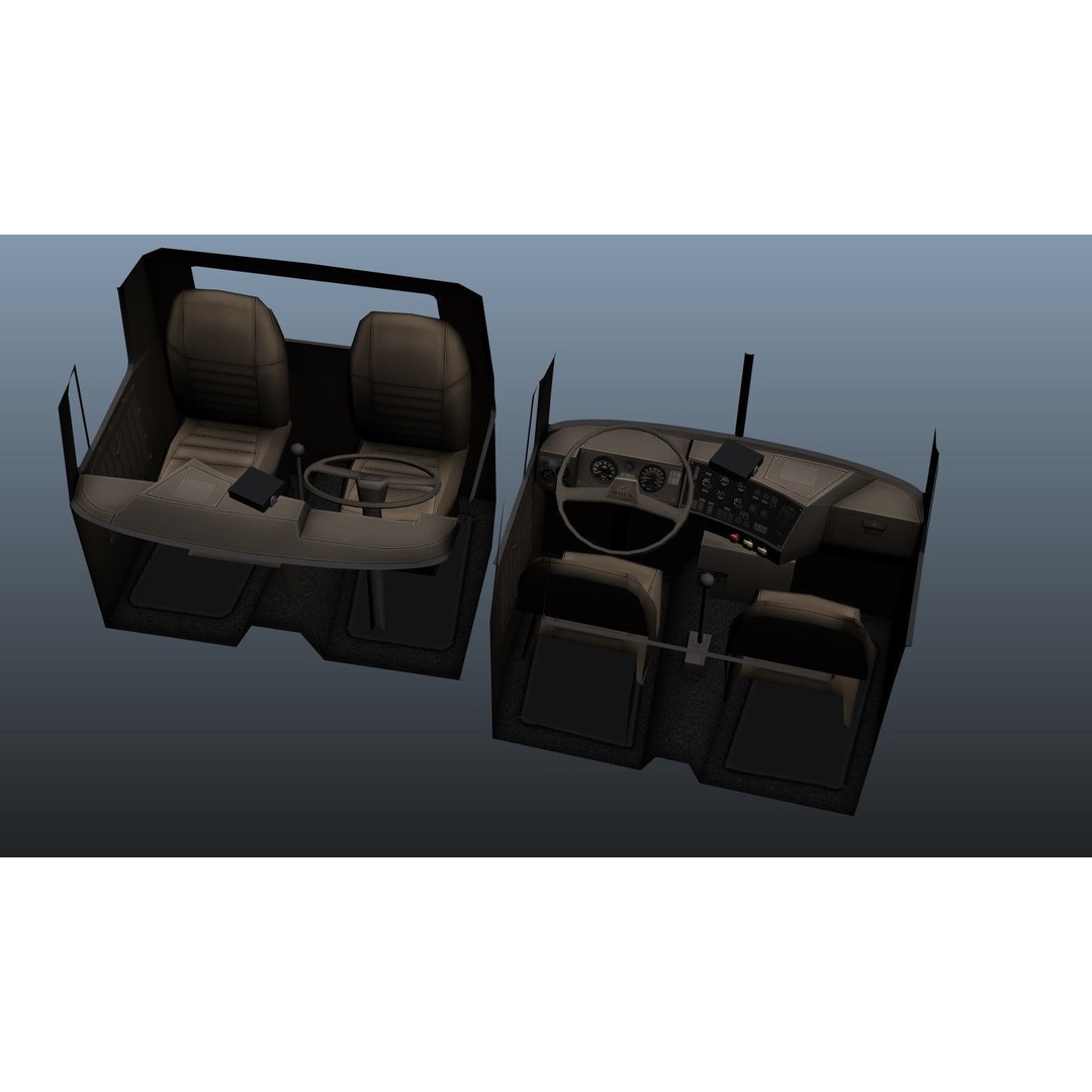 Vintage Heavy Wrecker 3D Model – Low Poly Game-Ready Truck, FBX - View 33