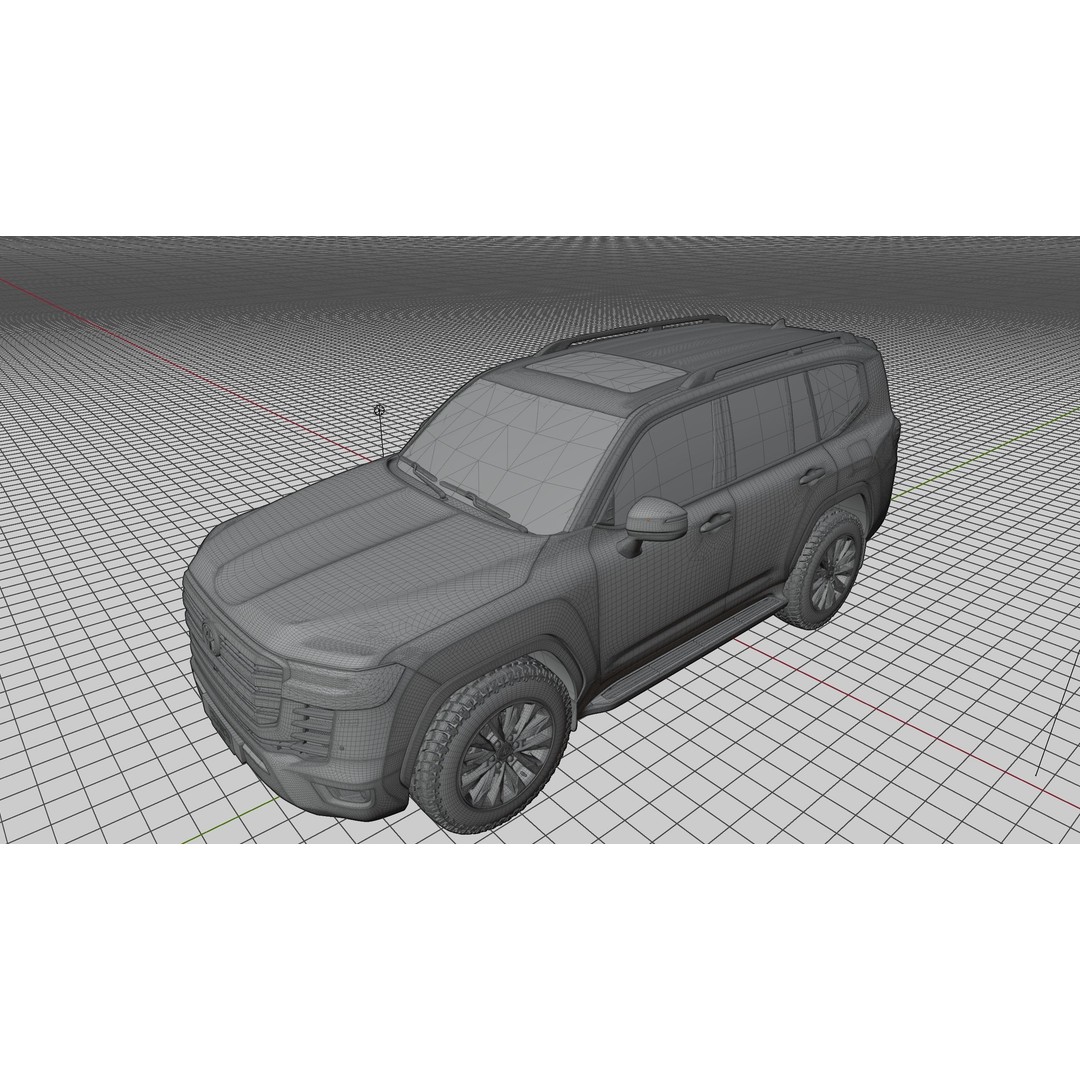 Toyota Land Cruiser 300 3D Model – Detailed Exterior, Game-Ready Formats