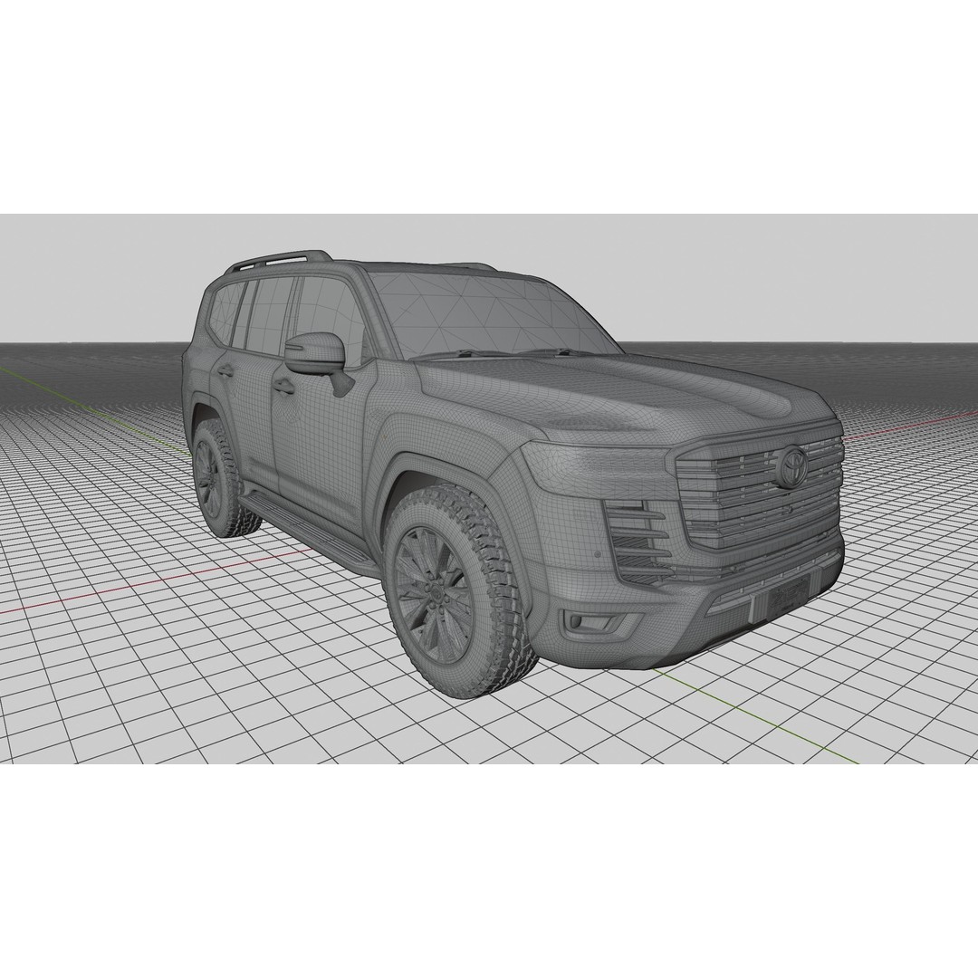 Toyota Land Cruiser 300 3D Model – Detailed Exterior, Game-Ready Formats - View 12