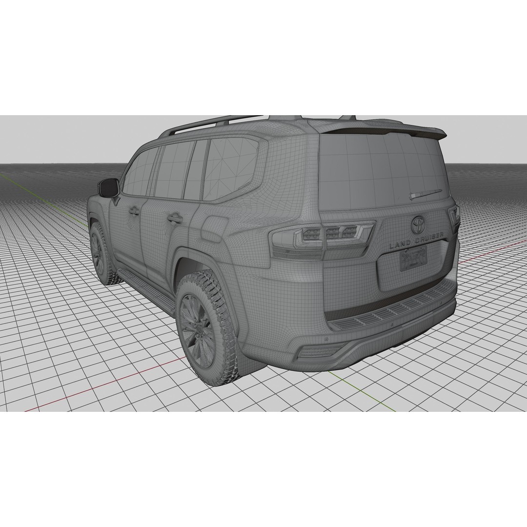 Toyota Land Cruiser 300 3D Model – Detailed Exterior, Game-Ready Formats - View 15