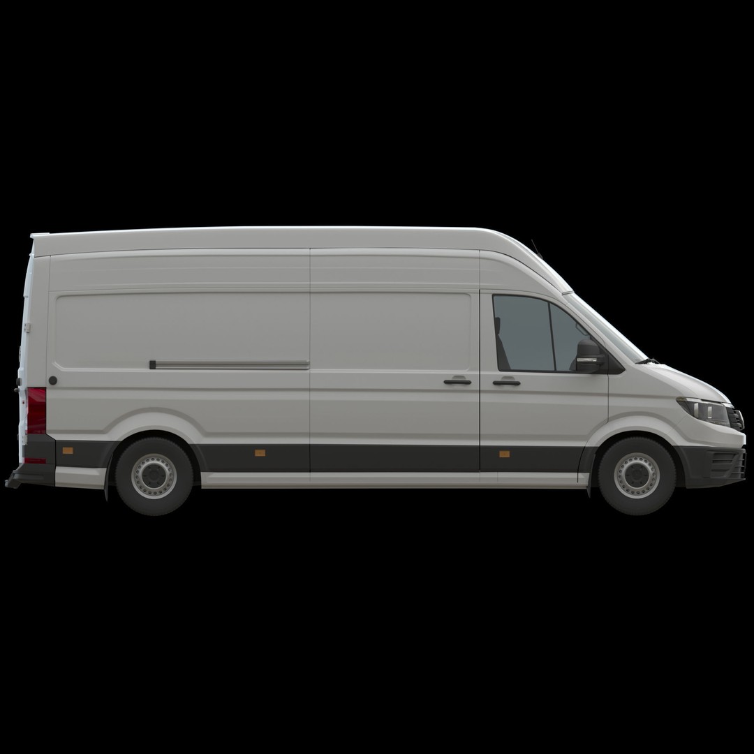 VW Crafter 2 PanelVan 3D Model – High Poly Cargo Vehicle, FBX - View 11