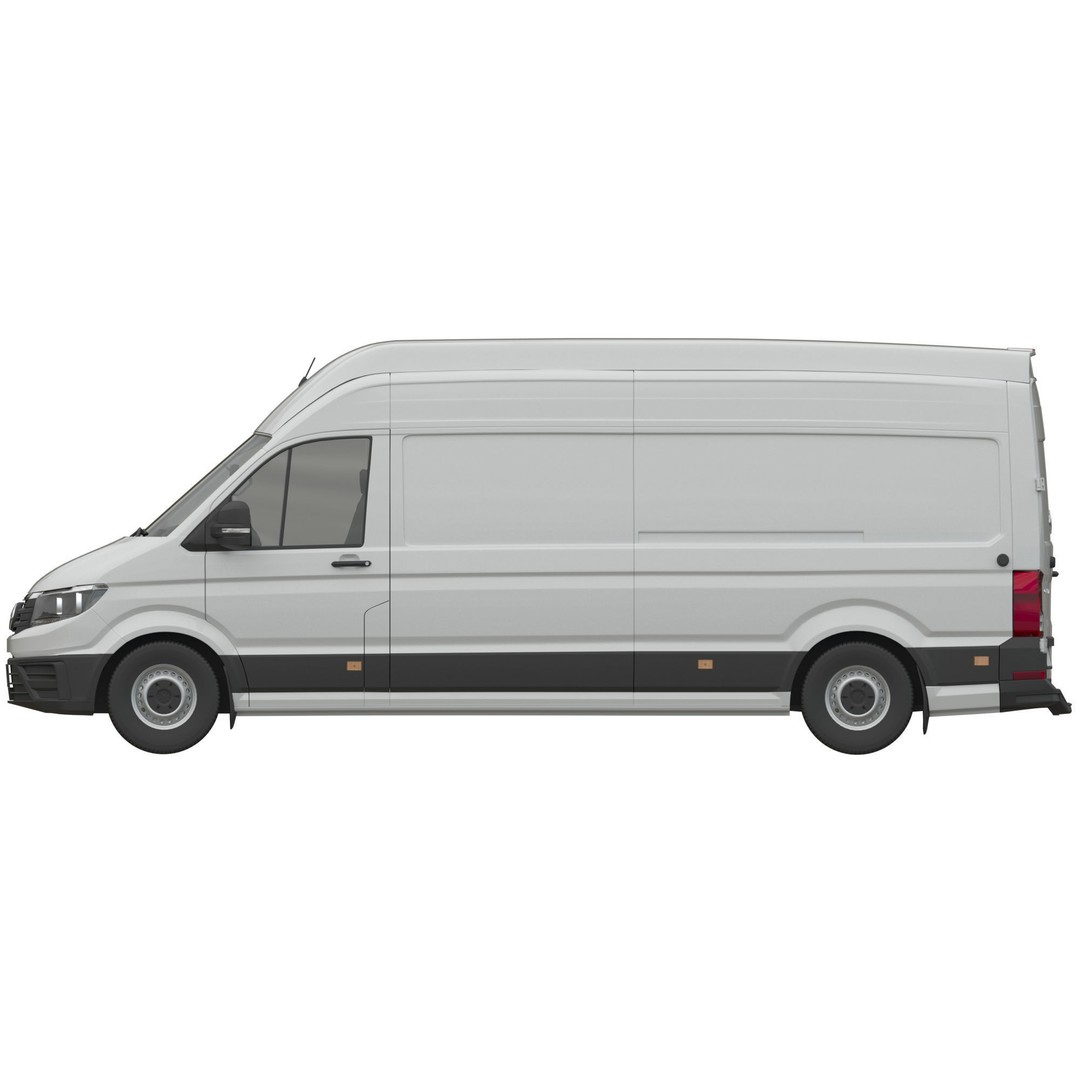 VW Crafter 2 PanelVan 3D Model – High Poly Cargo Vehicle, FBX - View 12