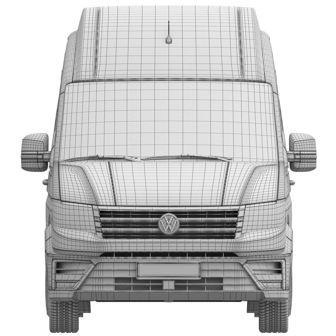 VW Crafter 2 PanelVan 3D Model – High Poly Cargo Vehicle, FBX - View 18