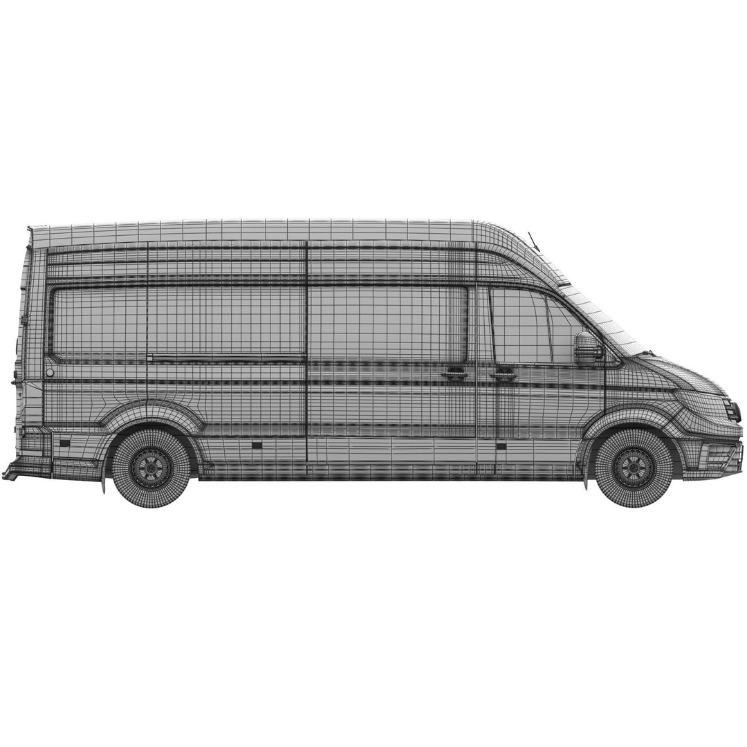 VW Crafter 2 PanelVan 3D Model – High Poly Cargo Vehicle, FBX - View 20