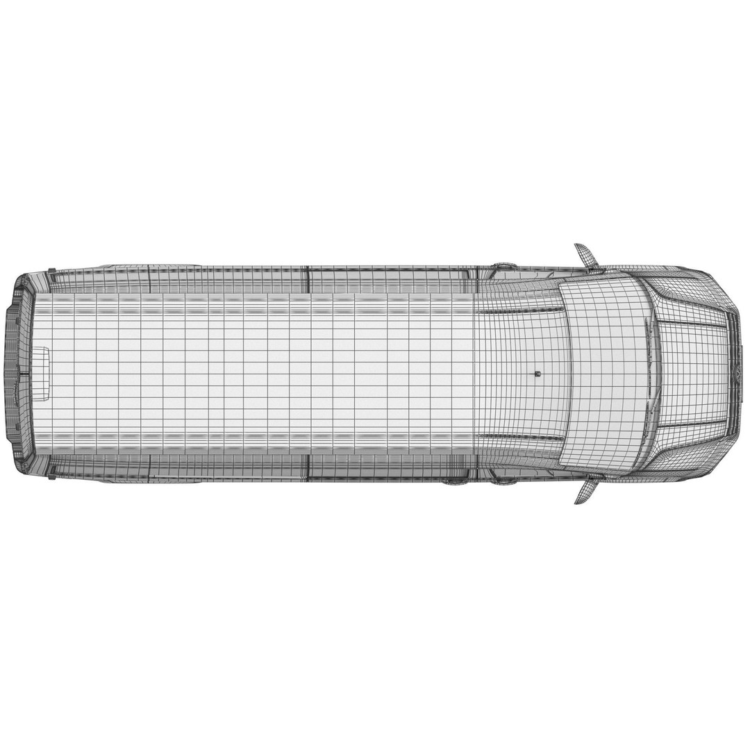 VW Crafter 2 PanelVan 3D Model – High Poly Cargo Vehicle, FBX - View 22