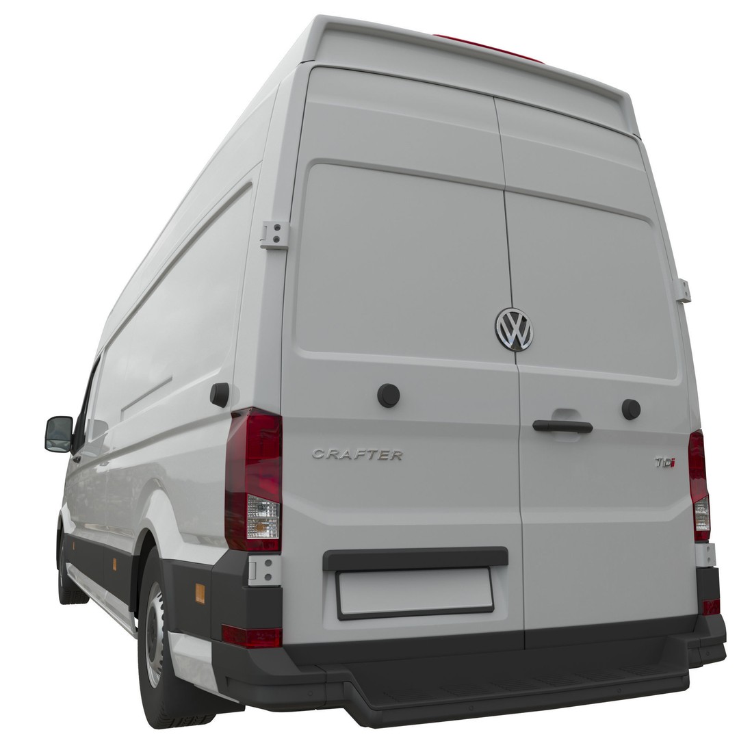VW Crafter 2 PanelVan 3D Model – High Poly Cargo Vehicle, FBX - View 5