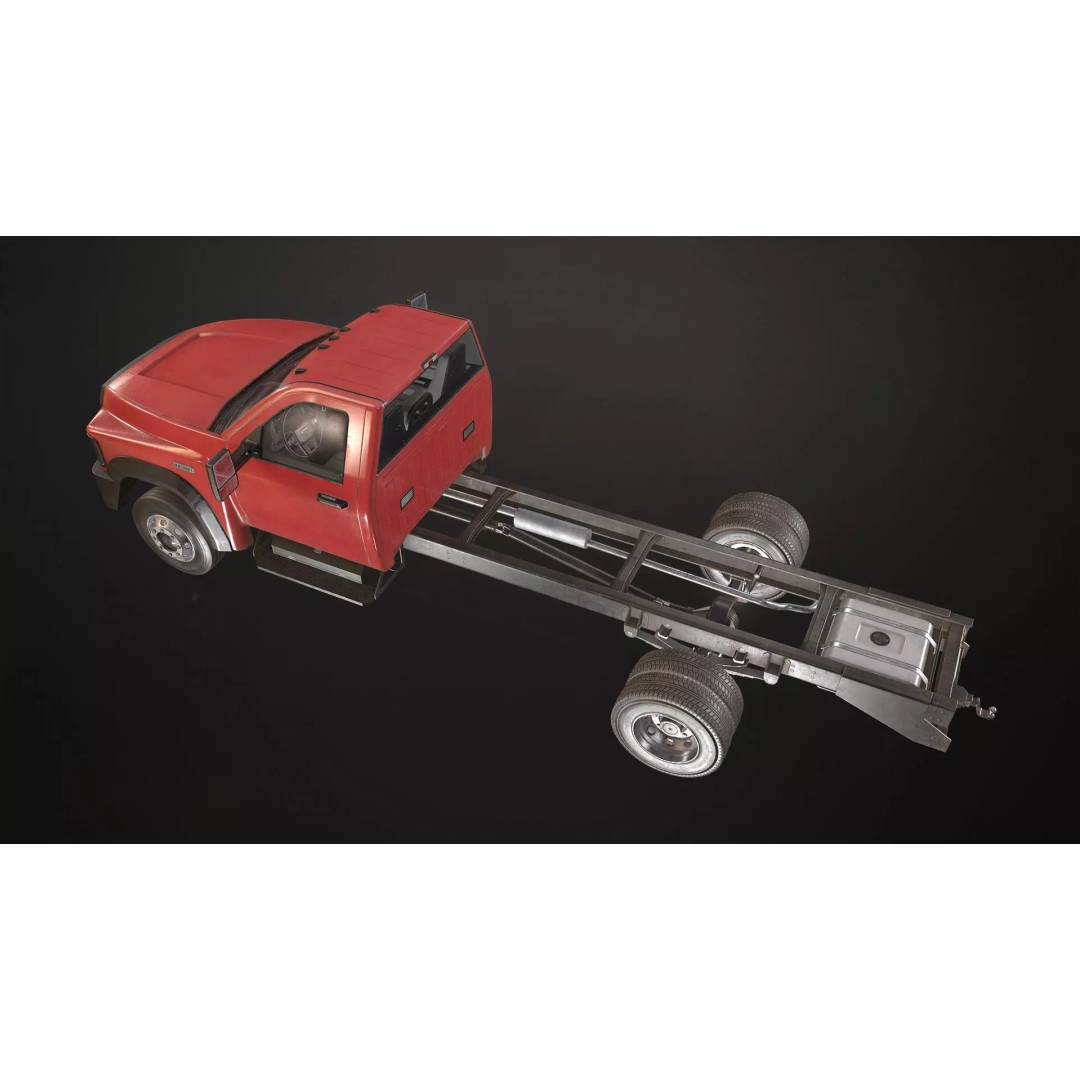 Medium Duty Truck VX400 3D Model – Low Poly Rollback Tow Truck, FBX - View 27