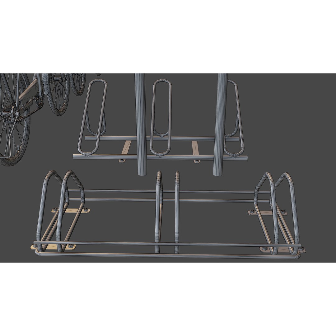 Bicycle 3D Model – Low Poly Game Asset, PBR Textures, FBX - View 23