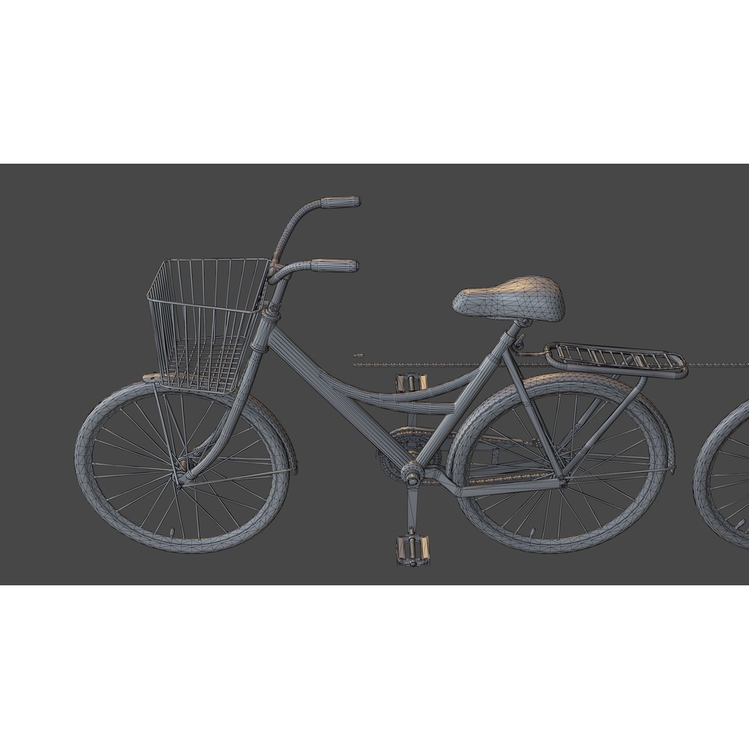 Bicycle 3D Model – Low Poly Game Asset, PBR Textures, FBX - View 24
