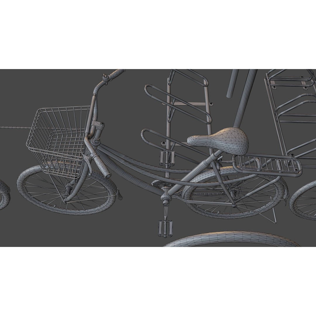 Bicycle 3D Model – Low Poly Game Asset, PBR Textures, FBX - View 25