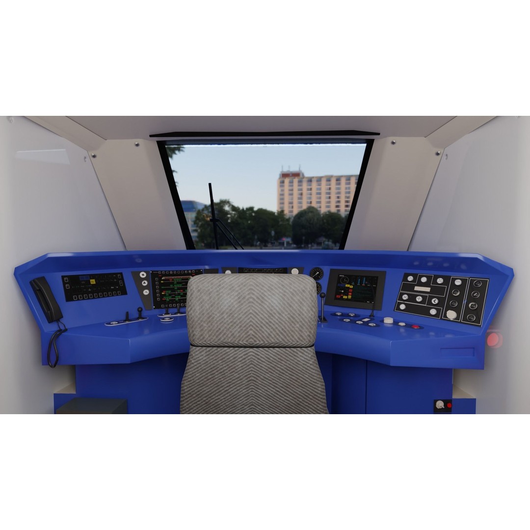 Bombardier TALENT Train 3D Model – Rigged Animated Asset, FBX, OBJ - View 12