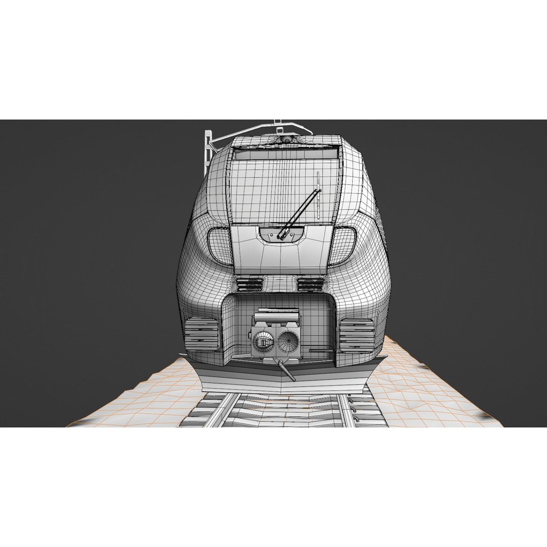 Bombardier TALENT Train 3D Model – Rigged Animated Asset, FBX, OBJ - View 17
