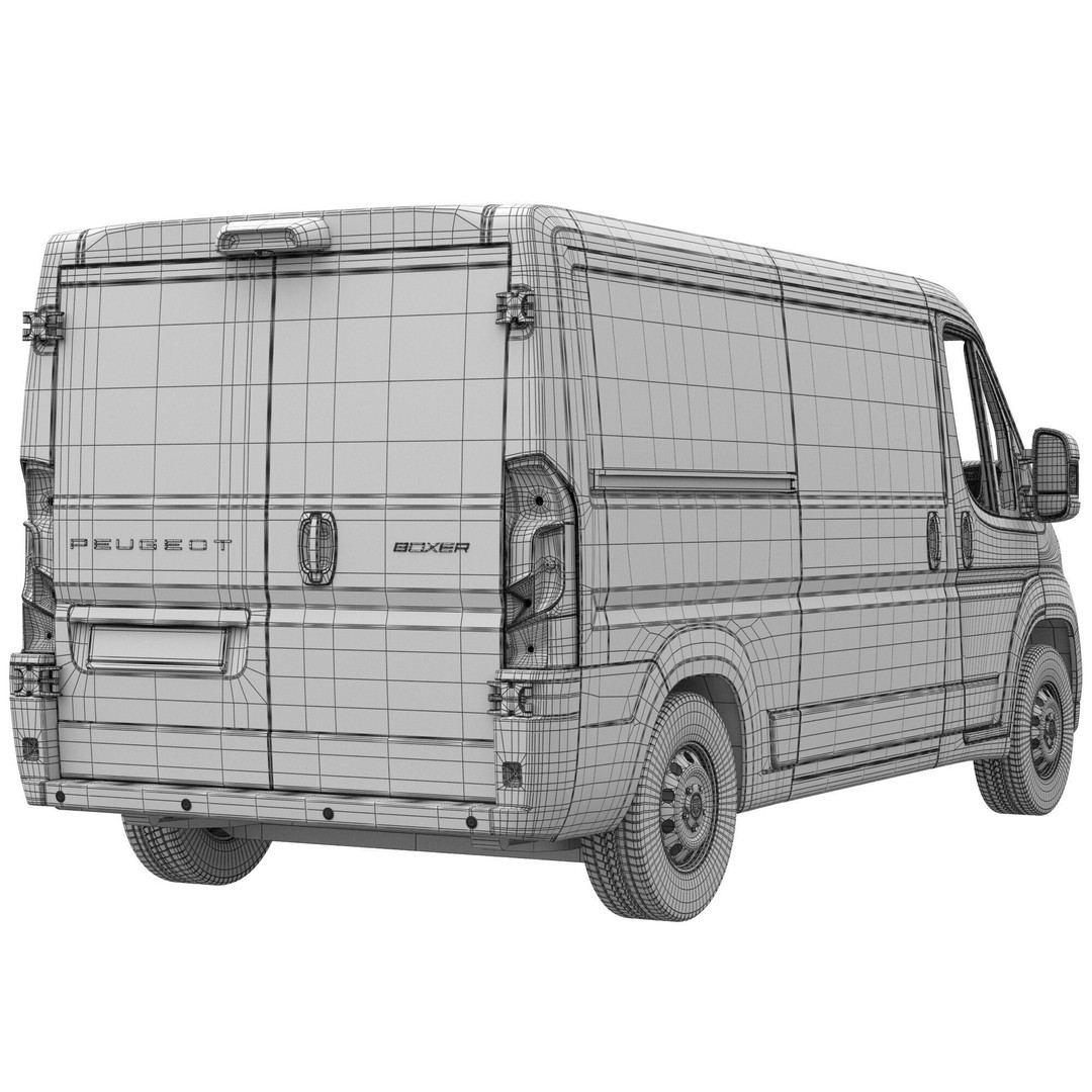 2024 Peugeot BOXER 3D Model – Detailed Interior Low Roof Van, FBX - View 16