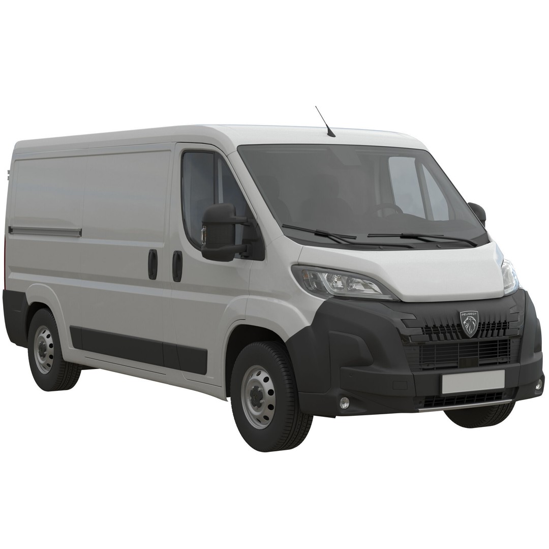 2024 Peugeot BOXER 3D Model – Detailed Interior Low Roof Van, FBX - View 3