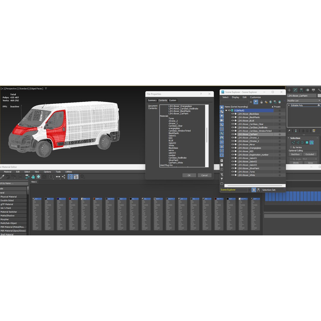 2024 Peugeot BOXER 3D Model – Detailed Interior Low Roof Van, FBX - View 30