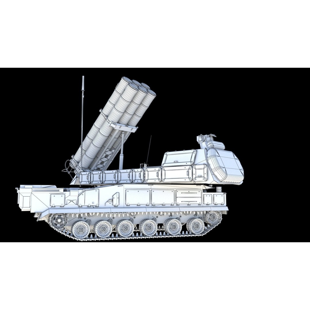 Buk M3 SA-17 Viking Missile System 3D Model – PBR Game-Ready FBX
