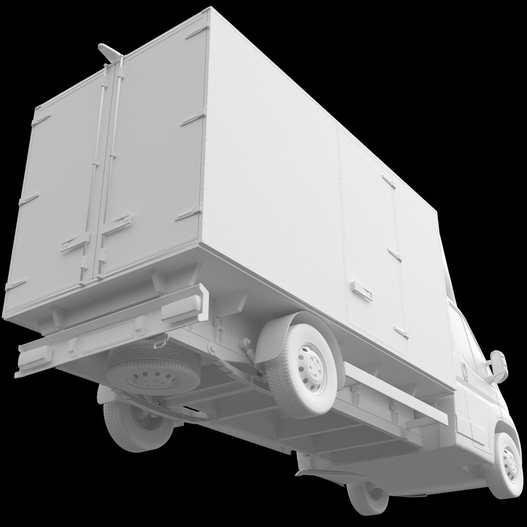 PEUGEOT BOXER L4H1 3D Model – Medium Roof Cargo Van, FBX, OBJ - View 15