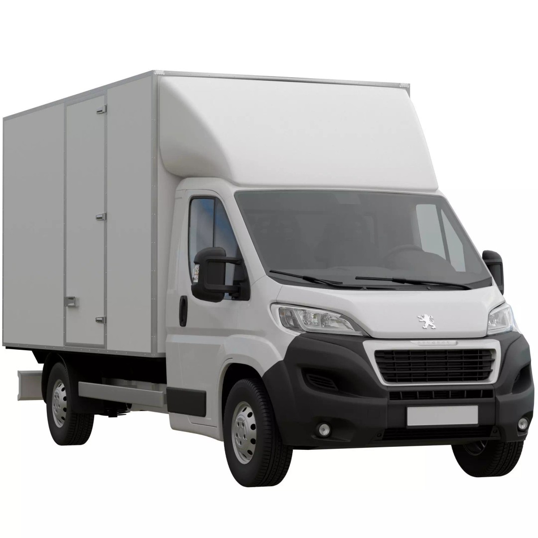 PEUGEOT BOXER L4H1 3D Model – Medium Roof Cargo Van, FBX, OBJ - View 2
